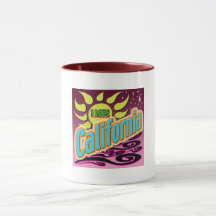 "Amo California" Taza de la noche soleada!
