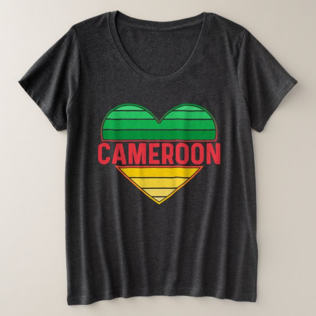 Amo Camerún, el corazón camerunés (Anverso del diseño)