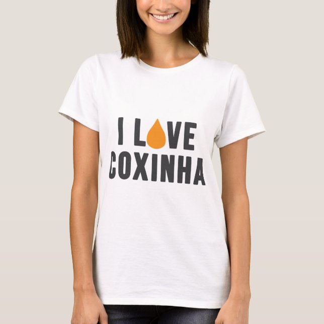 "Amo camiseta de Coxinha" (Anverso)