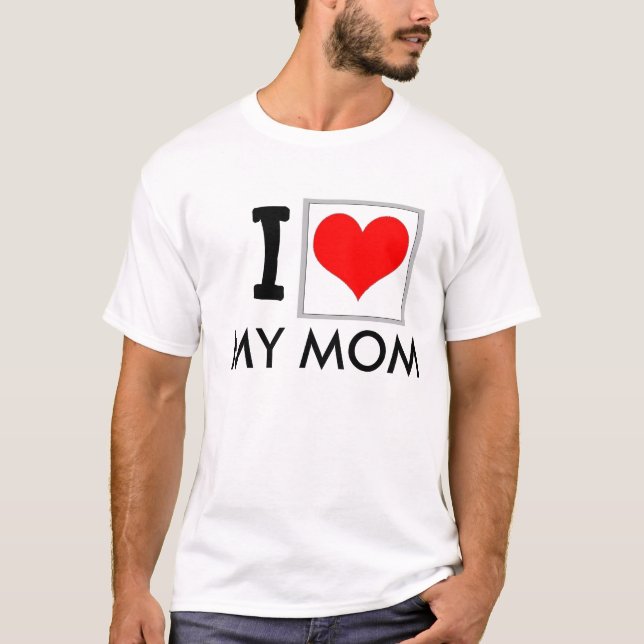 "Amo camiseta de mi mamá" (Anverso)
