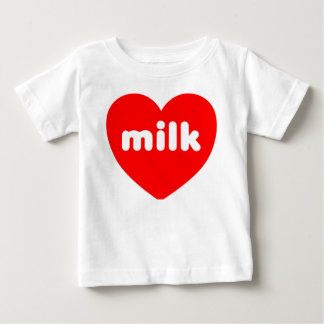 "Amo camiseta del bebé de la leche"
