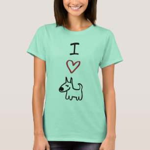 "Amo camiseta del campanero de los perros"