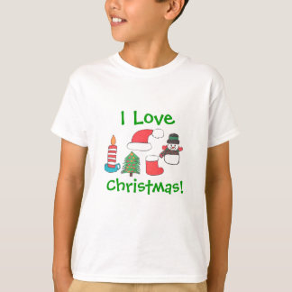 "AMO CAMISETA DEL NAVIDAD "CON LOS ARTÍCULOS DE