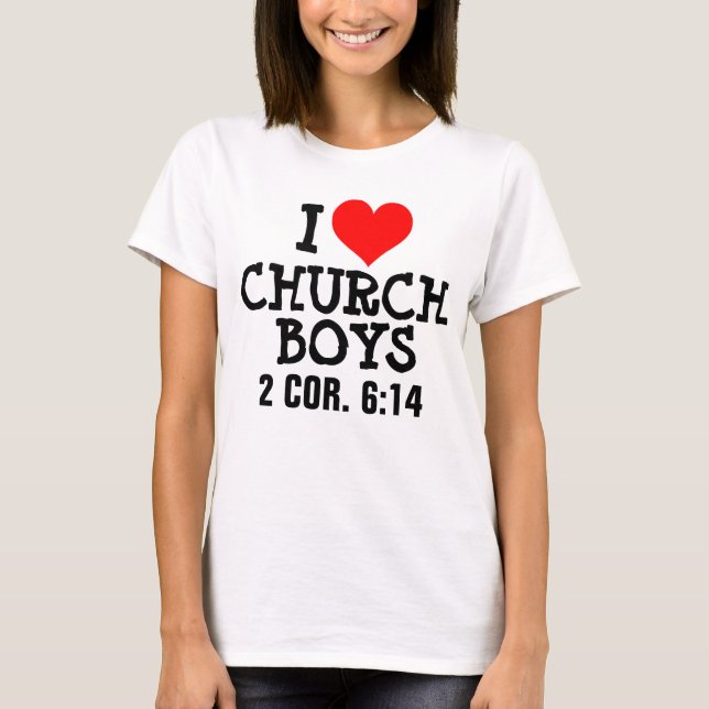 AMO camisetas de las camisetas de los MUCHACHOS de (Anverso)