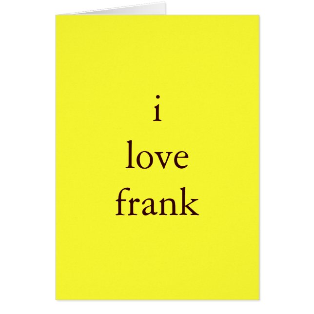 amo carta franca (Frente)