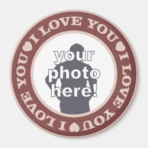 AMO con TU imán personalizado de FOTOS