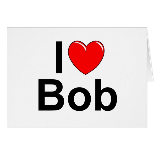 Amo (corazón) a Bob (Anverso (Horizontal))