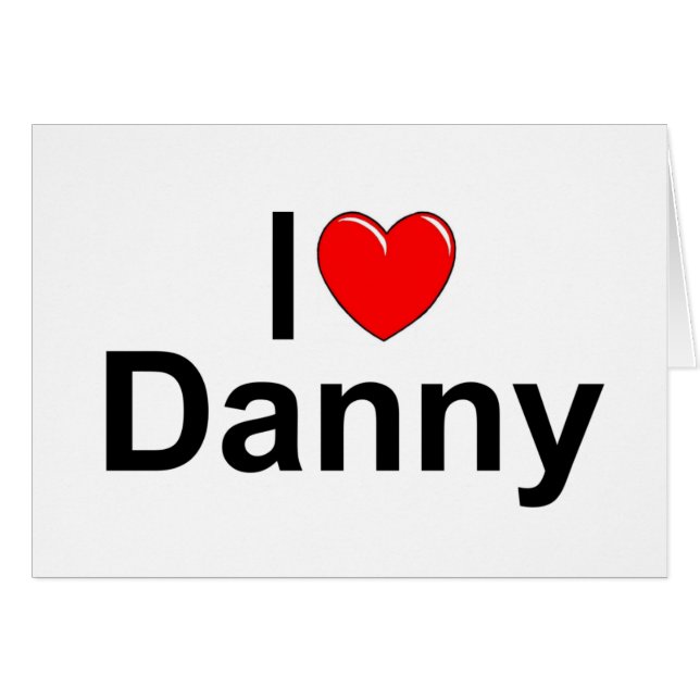 Amo (corazón) a Danny (Anverso (Horizontal))