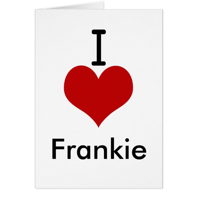 Amo (corazón) a Frankie (Frente)