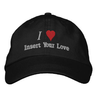 Amo (corazón) el gorra bordado
