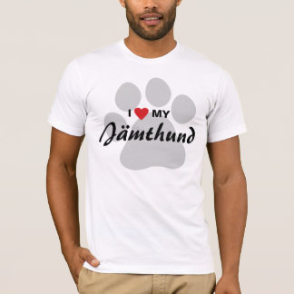 Amo (corazón) mi camisa de los amantes del perro