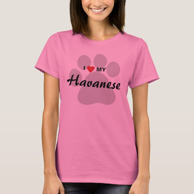 Amo (corazón) mi camisa de los amantes del perro (Anverso)