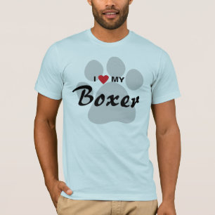 Amo (corazón) mi camisa de los amantes del perro