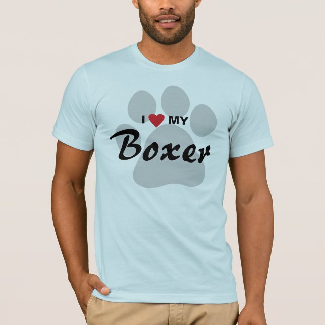 Amo (corazón) mi camisa de los amantes del perro (Anverso)