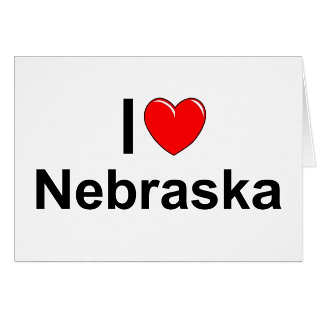 Amo (corazón) Nebraska (Anverso (Horizontal))