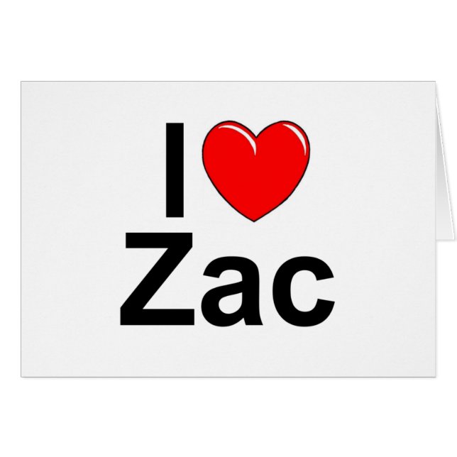 Amo (corazón) Zac (Anverso (Horizontal))
