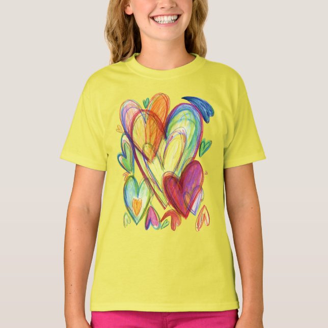 Amo Corazones Sanadores Camisa Personalizado Arte (Anverso)