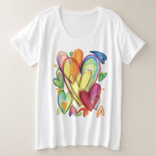 Amo Corazones Sanadores Camisa Personalizado Arte
