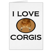 Amo Corgis Funny Corgi Butt Card