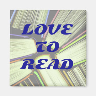 AMO DE LEER imán
