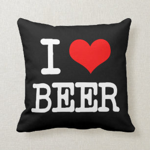 Amo decir divertido de la almohada de la cerveza