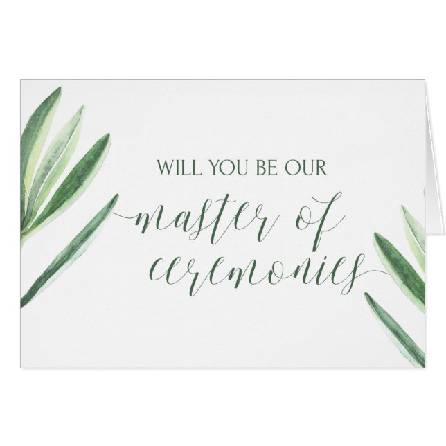 Amo del verdor de la invitación de boda de las (Anverso (Horizontal))