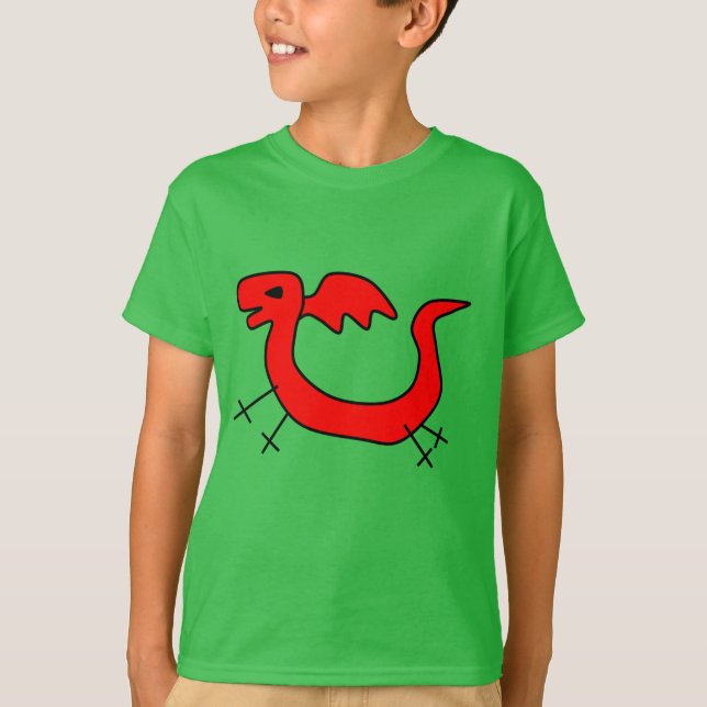 ¡Amo dragones! La camiseta de los niños (Anverso)