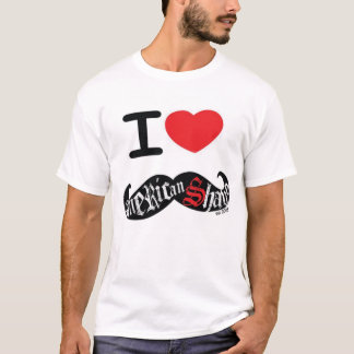 Amo el bigote Est del afeitado americano. Camiseta