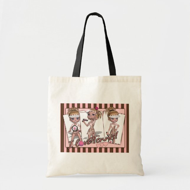 Amo el bolso del tenis - bolso lindo del tenis (Frente)
