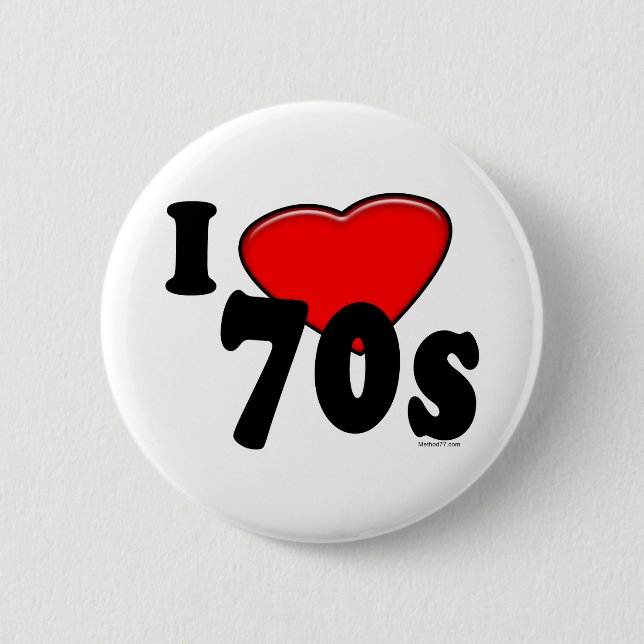Amo el botón 70s (Anverso)