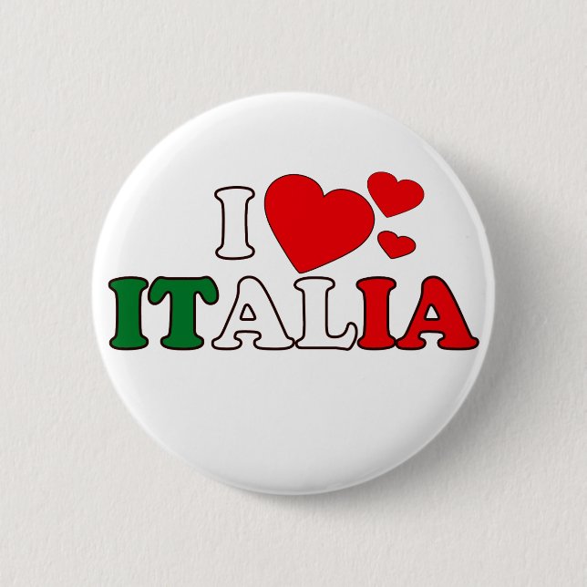 Amo el botón de Italia (Anverso)