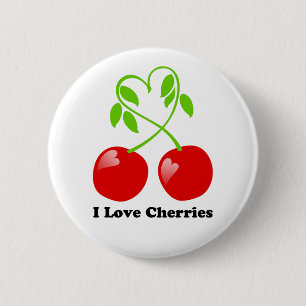 Amo el botón de las cerezas