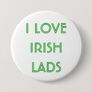 AMO el botón del día de St Patrick IRLANDÉS de 