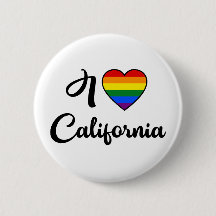 Amo el botón del orgullo del arco iris de