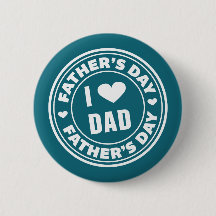 Amo el botón feliz del Pin del día de padre del