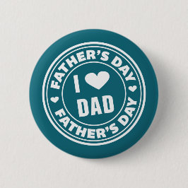 Amo el botón feliz del Pin del día de padre del