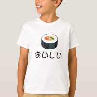Amo el camisetas del sushi