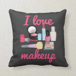 Amo el Cojín decorativo decorativo del maquillaje