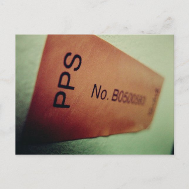 Amo el correo electrónico - Pegatina postal (Anverso)