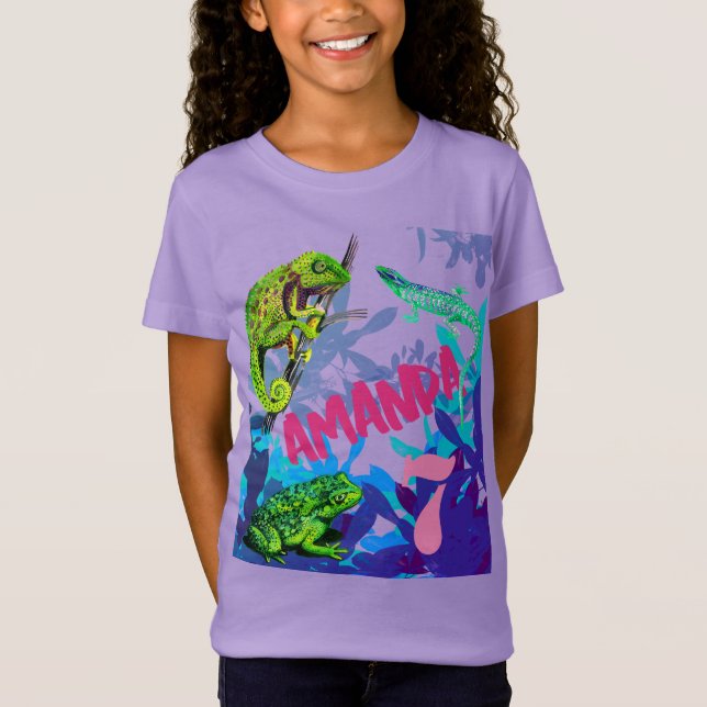¡Amo el cumpleaños de los reptiles! Camiseta (Anverso)
