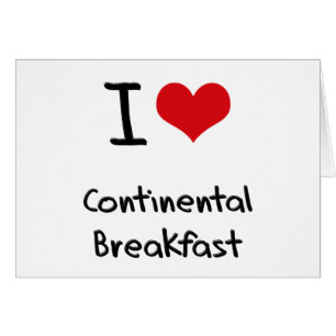 Amo el desayuno continental