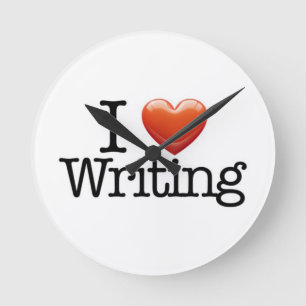 Amo el escribir alrededor del reloj de pared