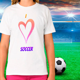 Amo el fútbol - Camiseta para niños