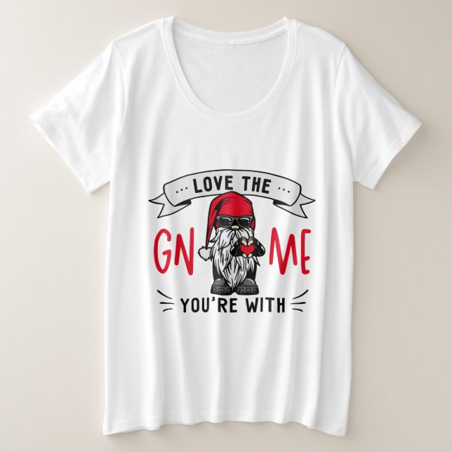 Amo el Gnome conmigo Mujeres (Anverso del diseño)