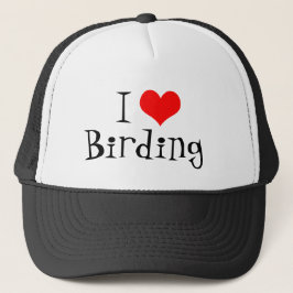Amo el gorra del camionero de Birding