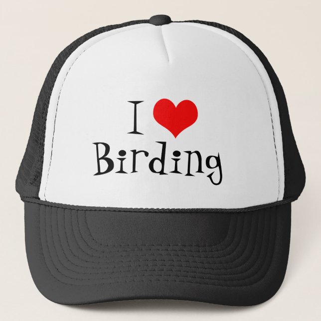 Amo el gorra del camionero de Birding (Anverso)