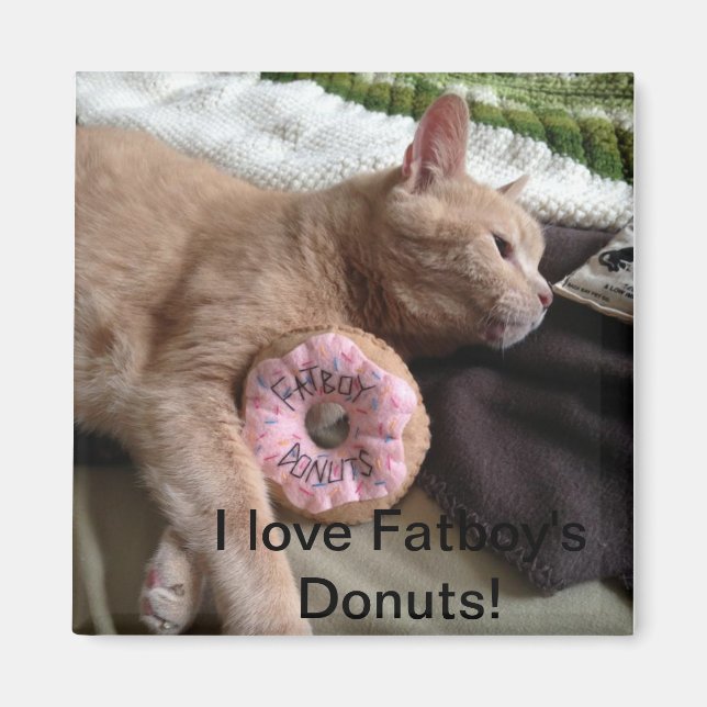 Amo el imán de Donuts de Fatboy (Frente)