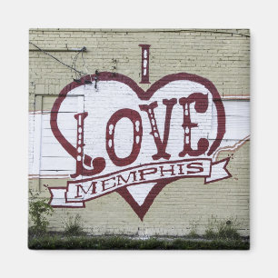 Amo el imán de la pintada de Memphis