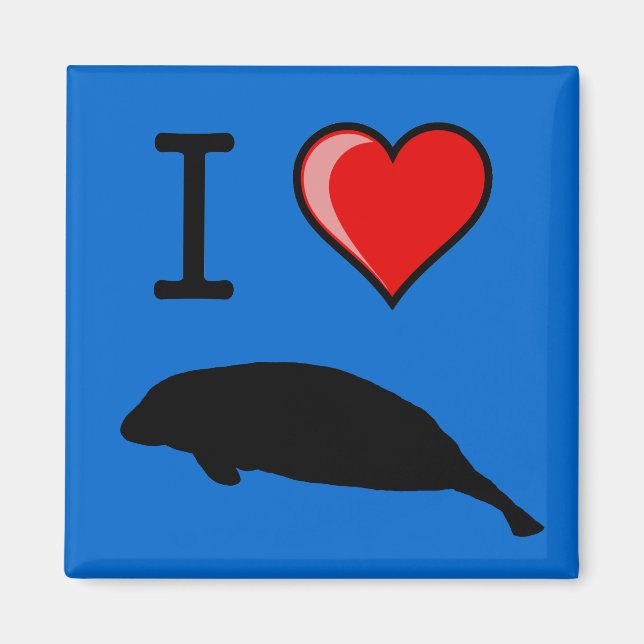 Amo el imán Manatees (Frente)