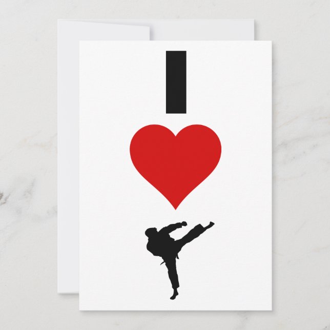 Amo el karate (vertical) (Anverso)